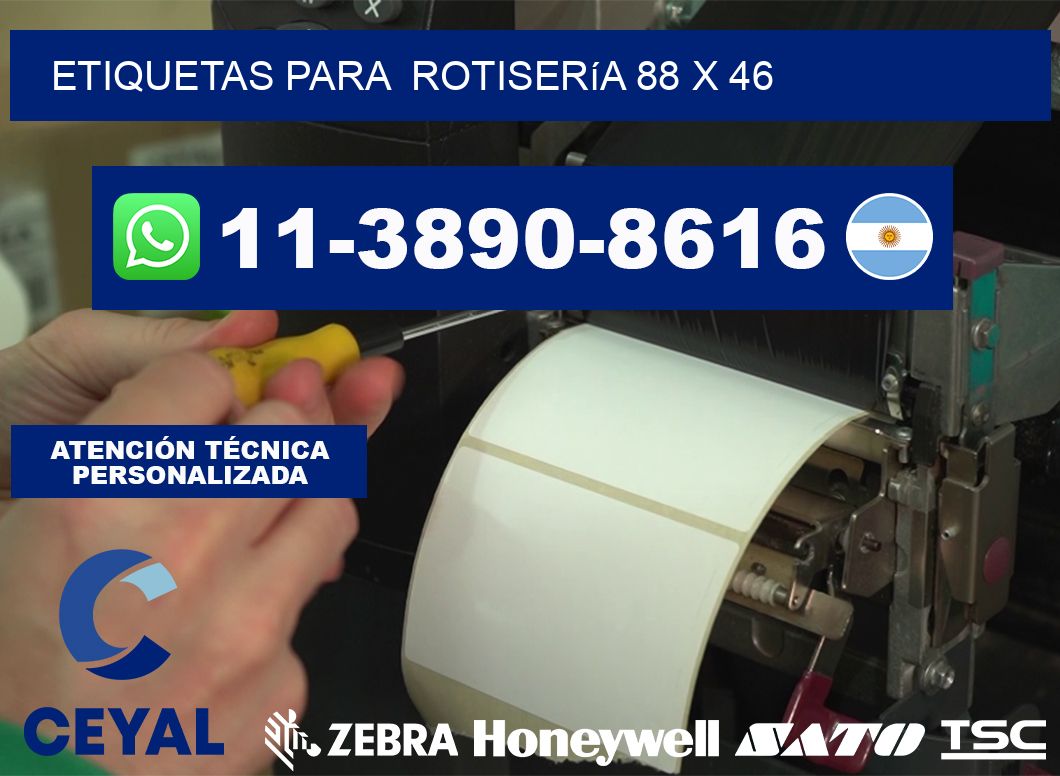 etiquetas para  Rotisería 88 x 46