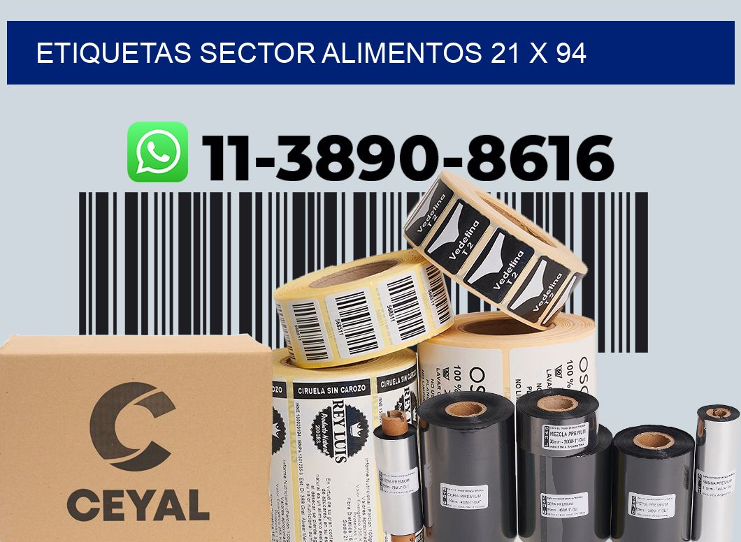 etiquetas sector alimentos 21 x 94
