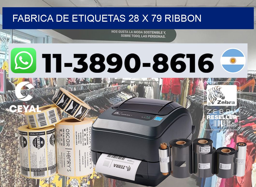 fabrica de etiquetas 28 x 79 ribbon