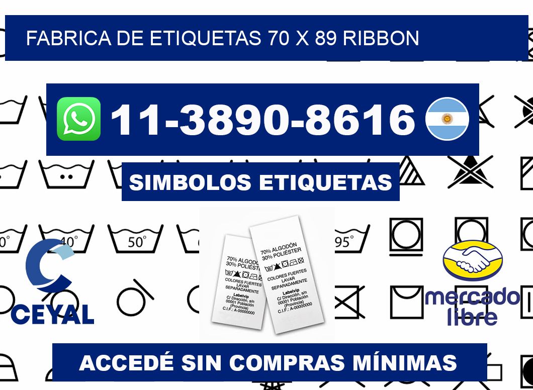fabrica de etiquetas 70 x 89 ribbon