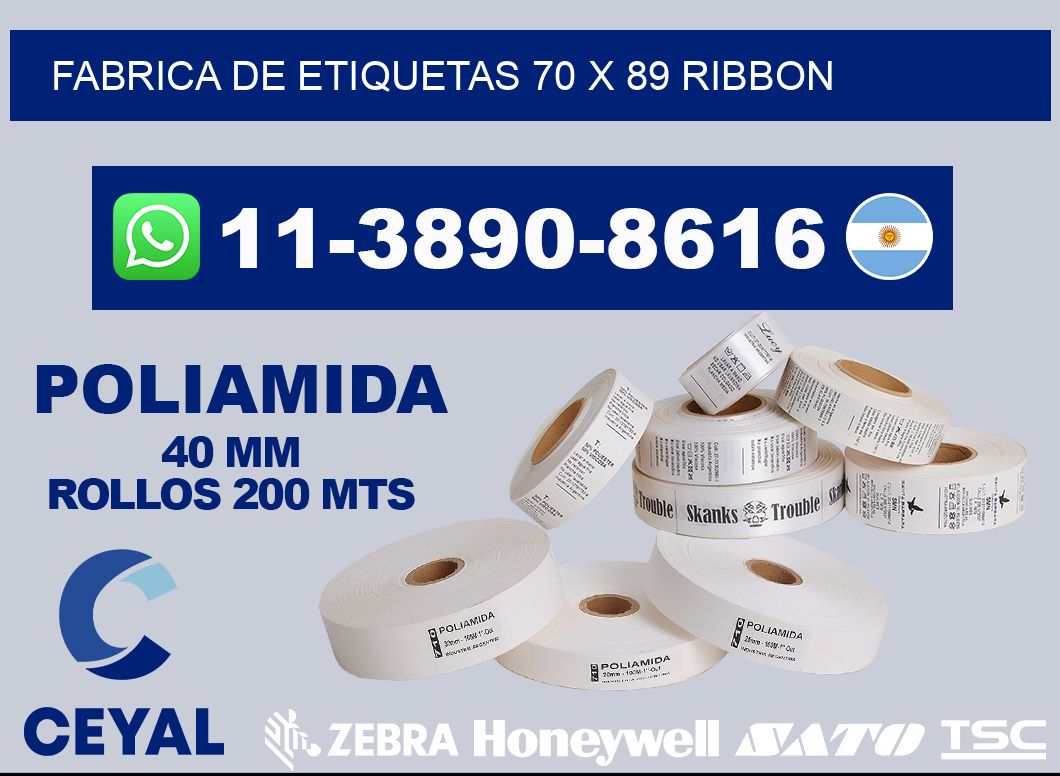 fabrica de etiquetas 70 x 89 ribbon