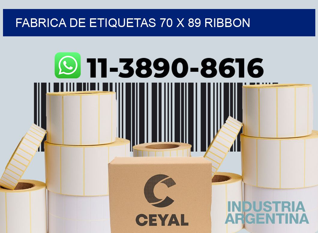 fabrica de etiquetas 70 x 89 ribbon