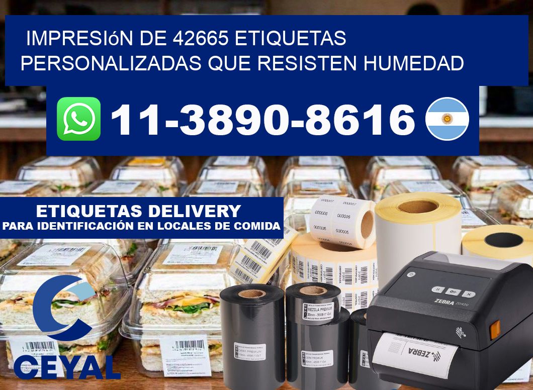 impresión de 42665 etiquetas personalizadas que resisten humedad