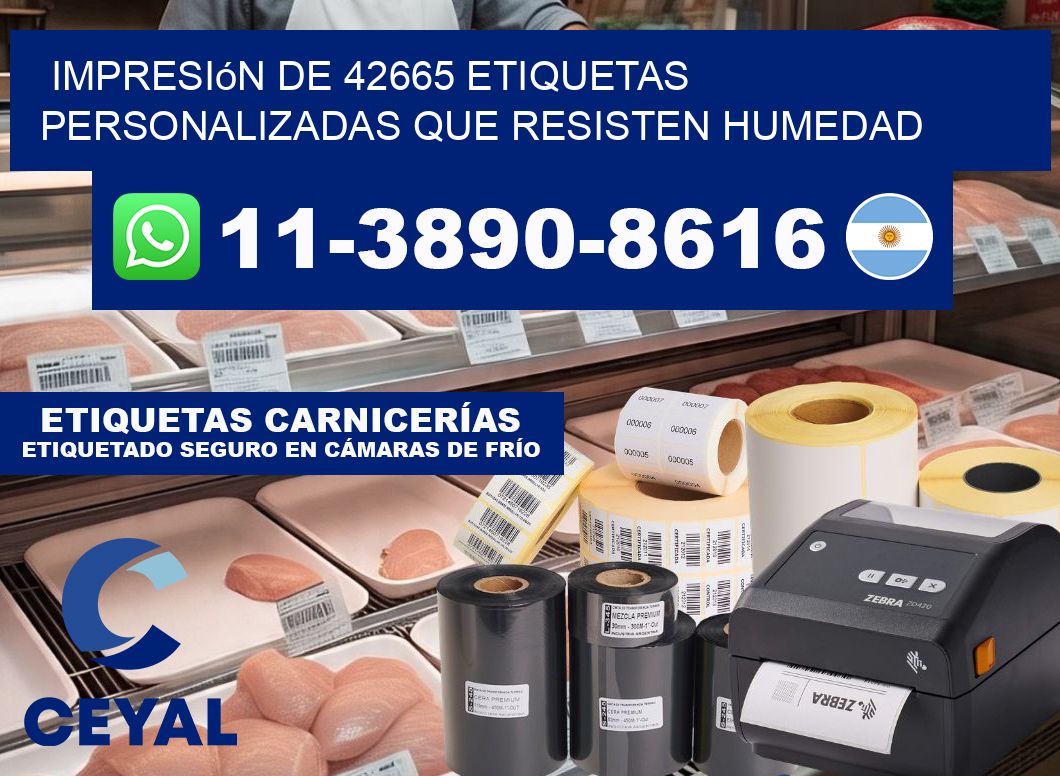impresión de 42665 etiquetas personalizadas que resisten humedad