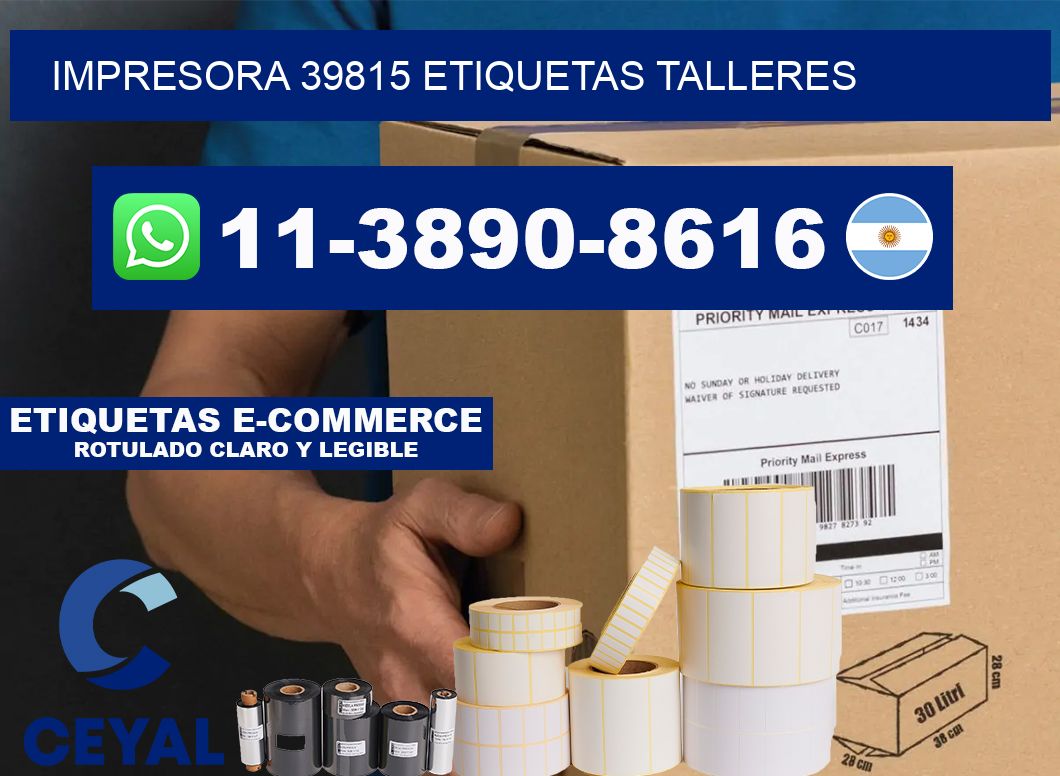 impresora 39815 etiquetas talleres