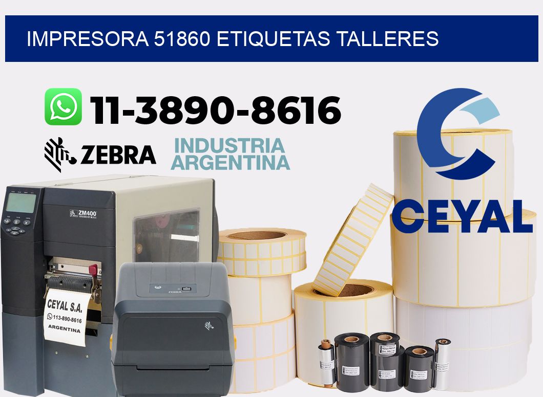 impresora 51860 etiquetas talleres
