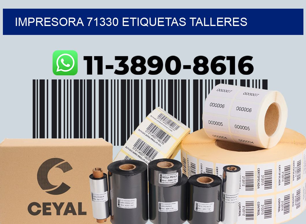impresora 71330 etiquetas talleres