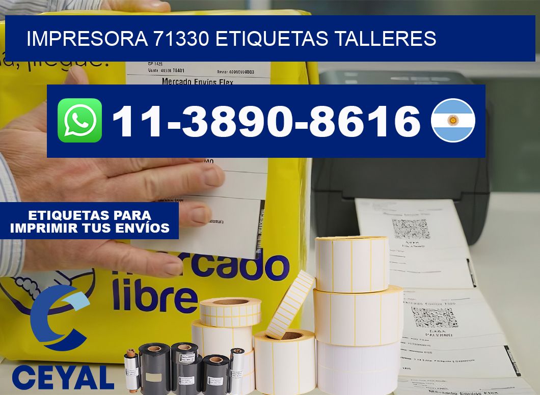 impresora 71330 etiquetas talleres