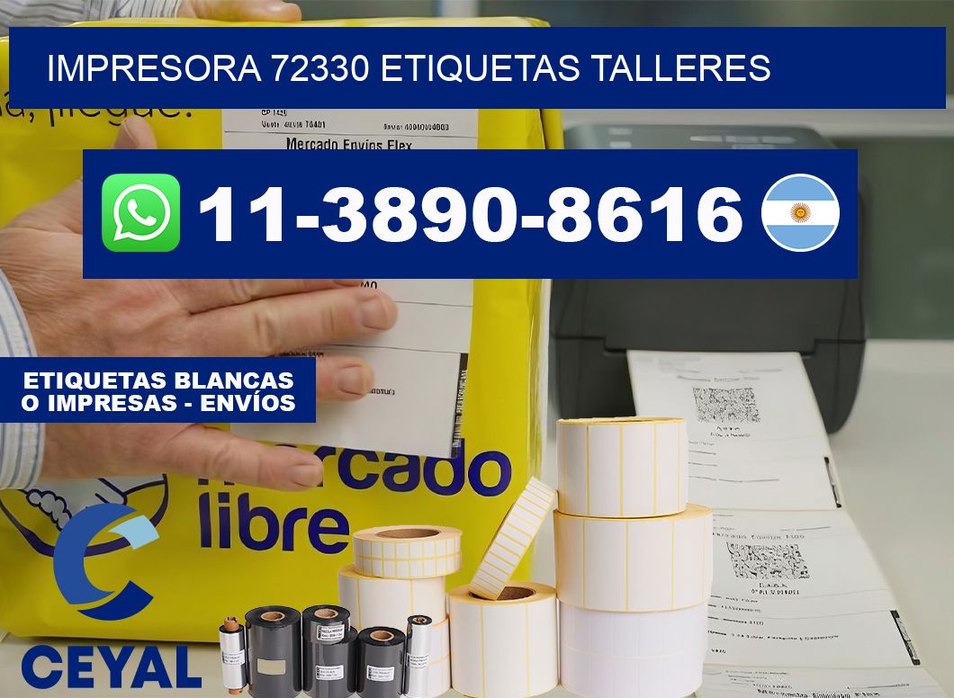impresora 72330 etiquetas talleres