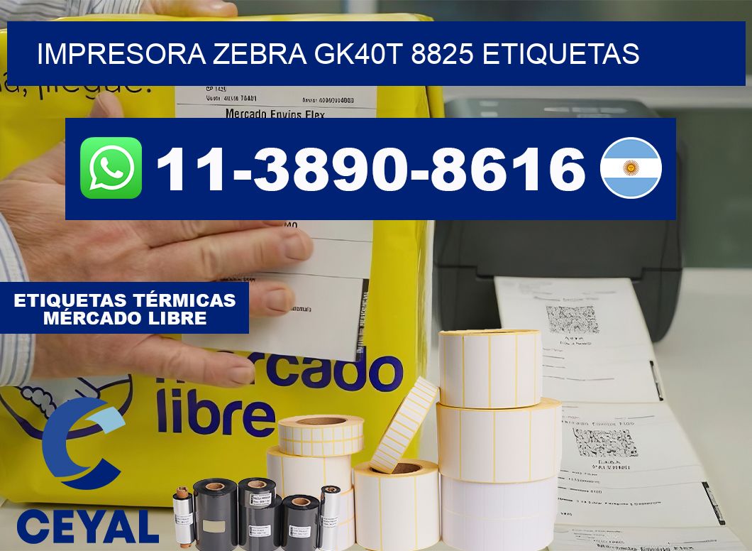 impresora zebra gk40t 8825 etiquetas
