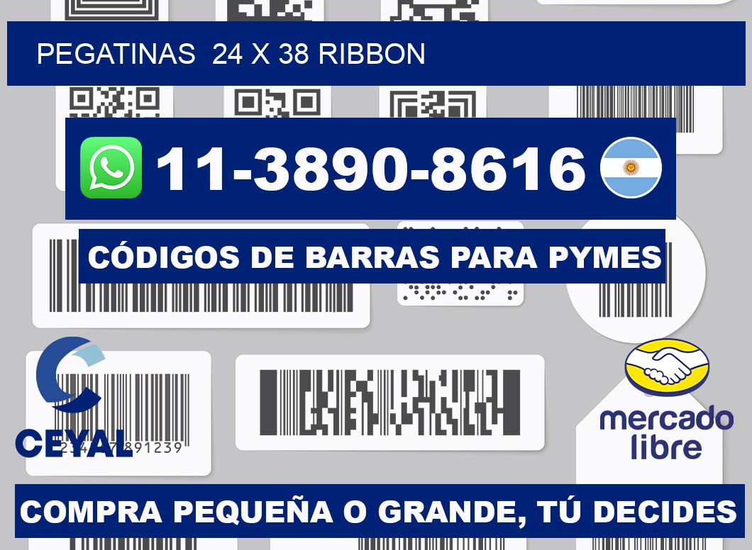 pegatinas 24 x 38 ribbon