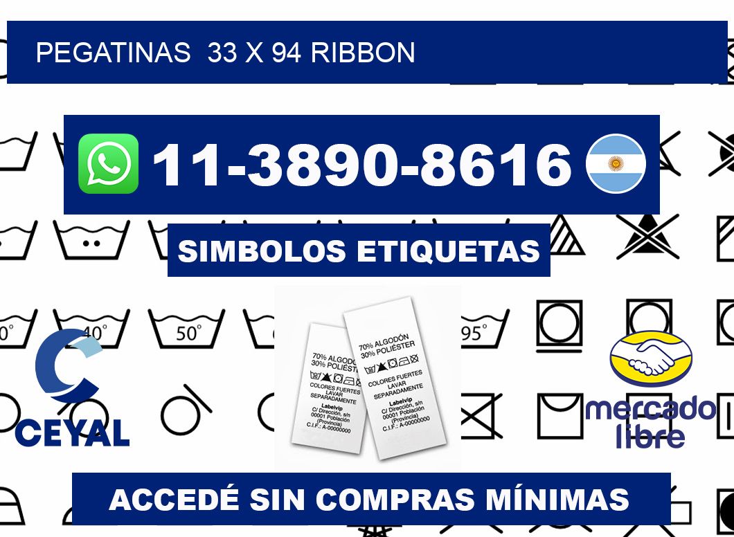 pegatinas 33 x 94 ribbon