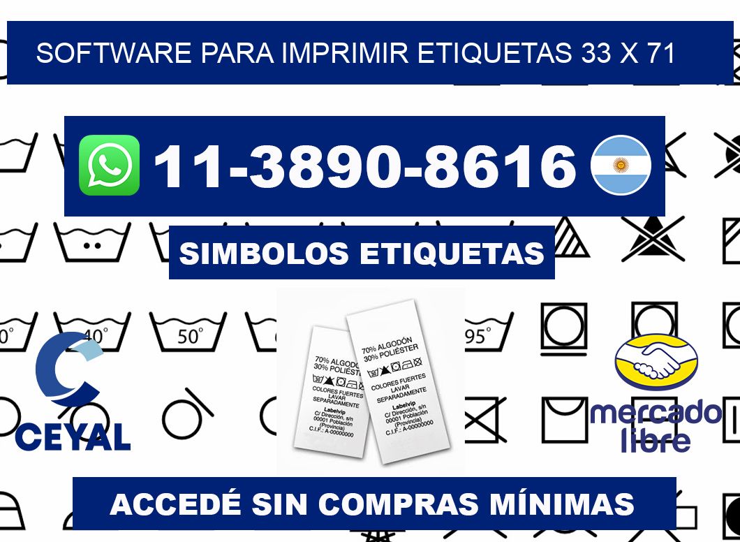 software para imprimir etiquetas 33 x 71