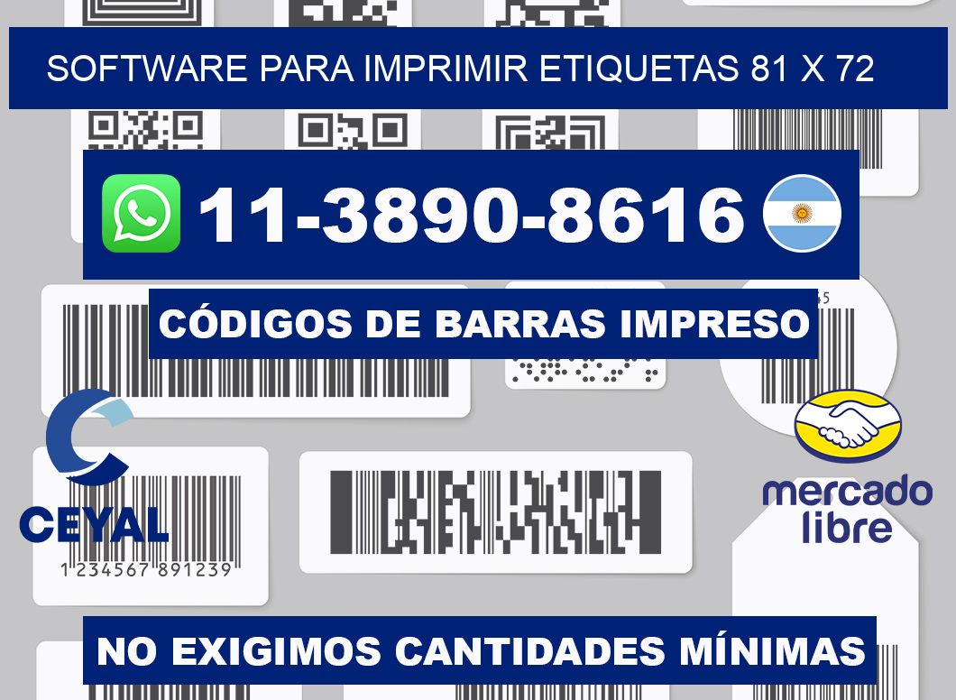 software para imprimir etiquetas 81 x 72