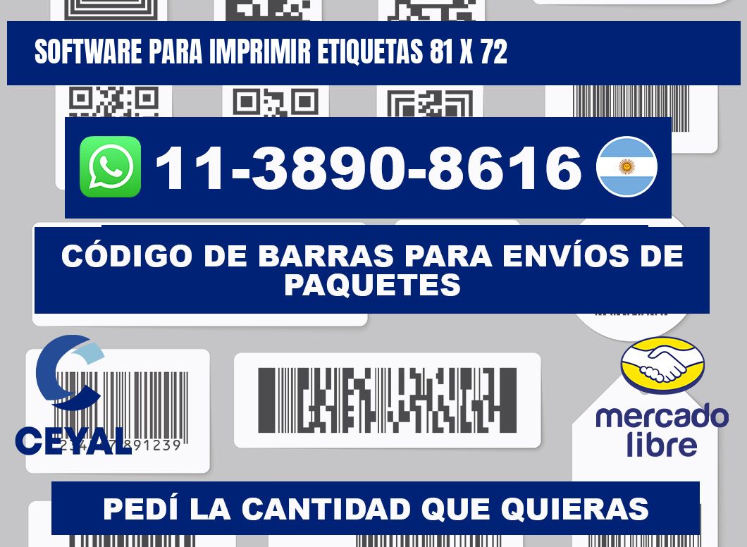 software para imprimir etiquetas 81 x 72