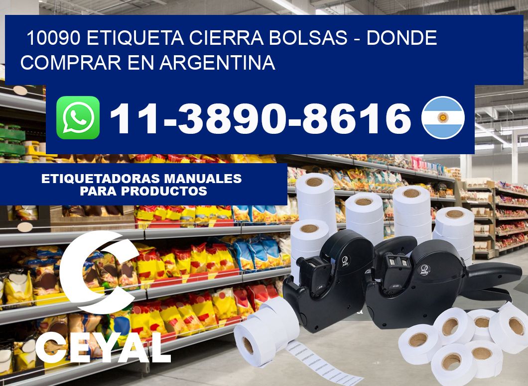 10090 etiqueta Cierra Bolsas - Donde Comprar en Argentina