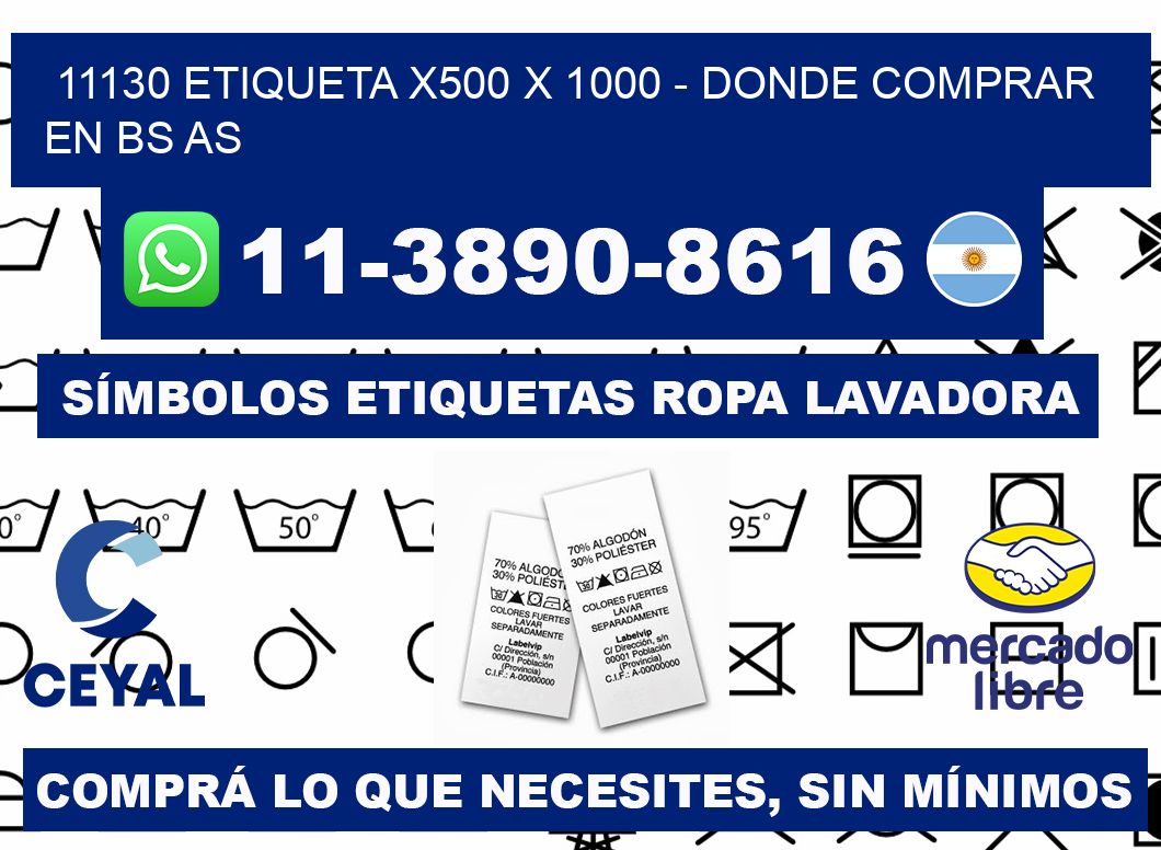 11130 etiqueta x500 x 1000 - Donde Comprar en bs as