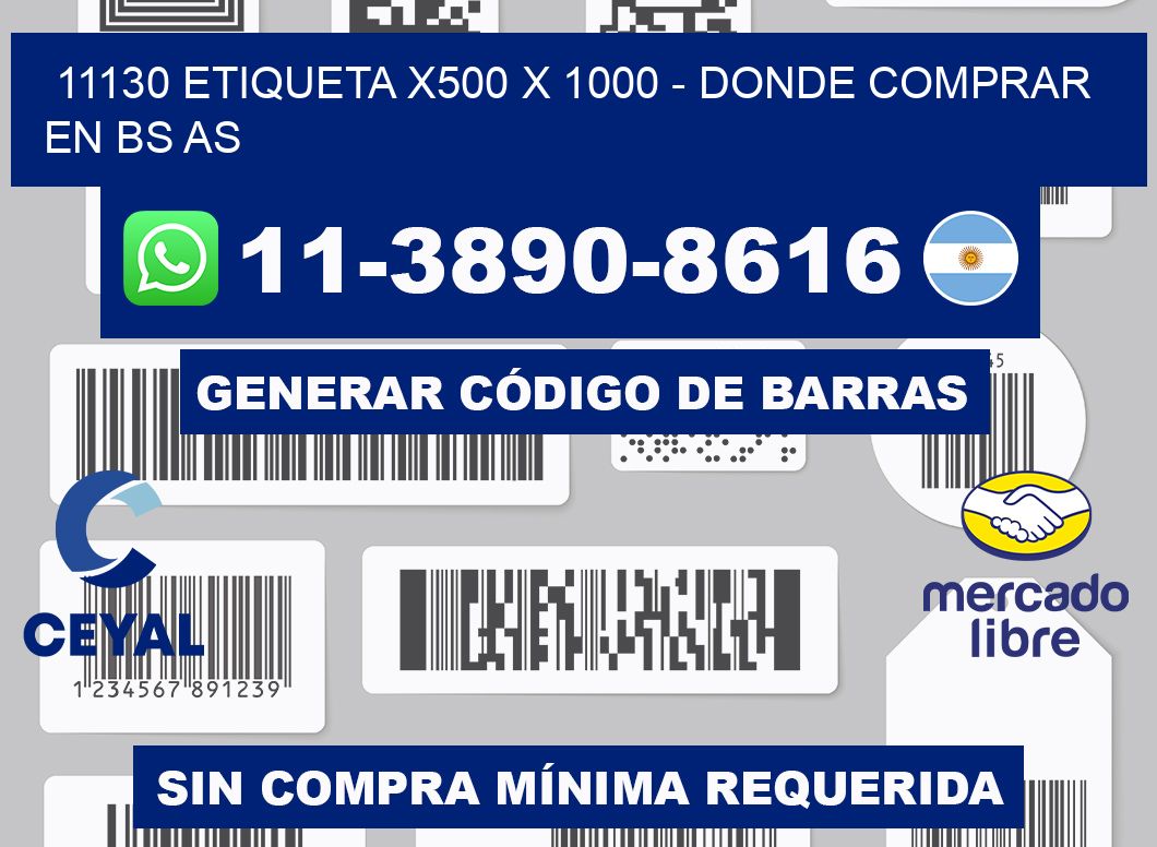 11130 etiqueta x500 x 1000 - Donde Comprar en bs as