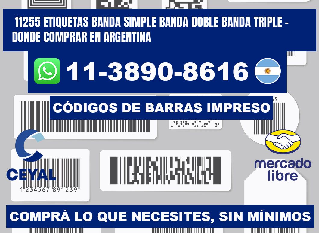 11255 etiquetas banda simple banda doble banda triple - Donde Comprar en Argentina