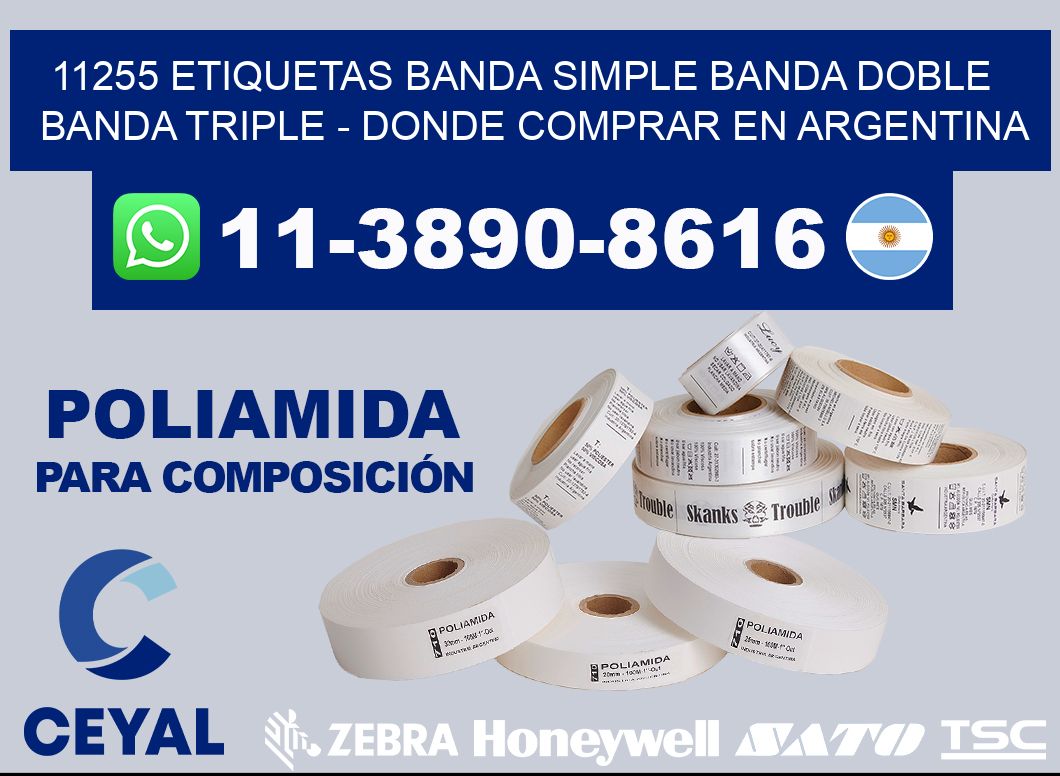 11255 etiquetas banda simple banda doble banda triple - Donde Comprar en Argentina