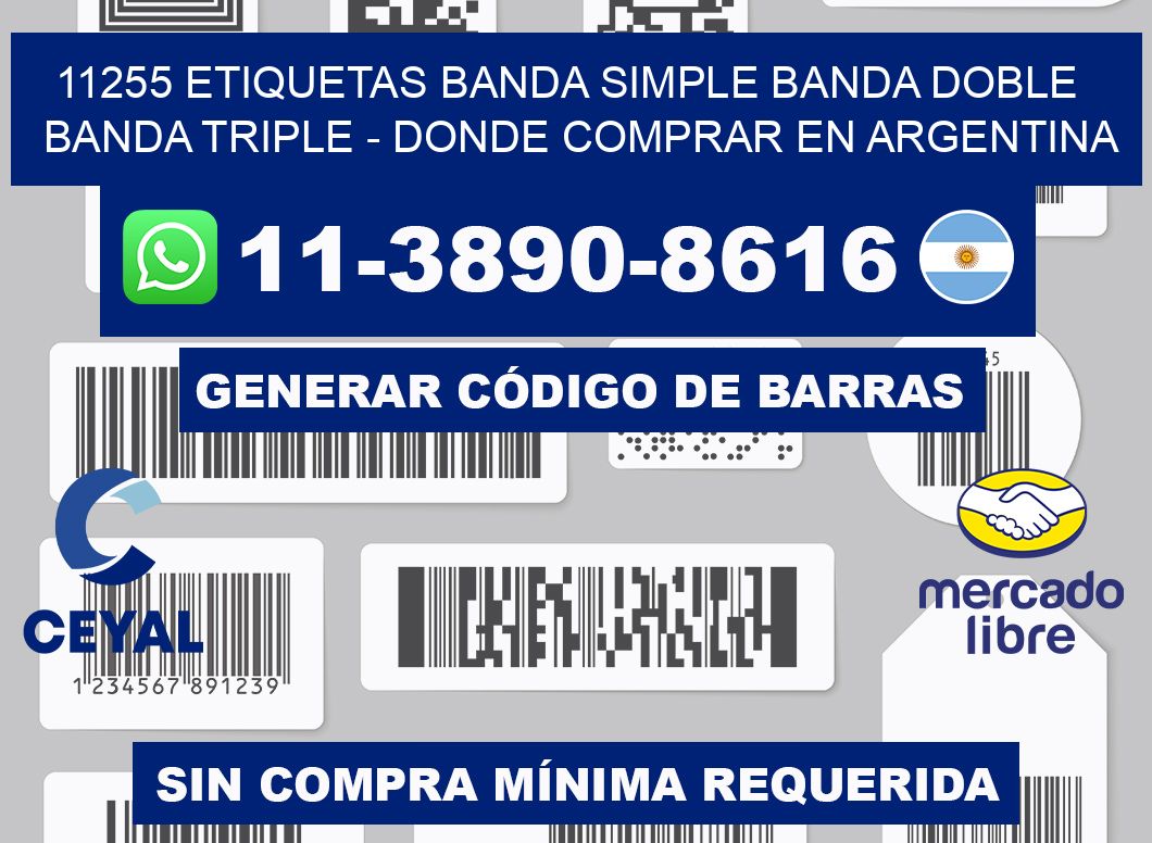 11255 etiquetas banda simple banda doble banda triple - Donde Comprar en Argentina