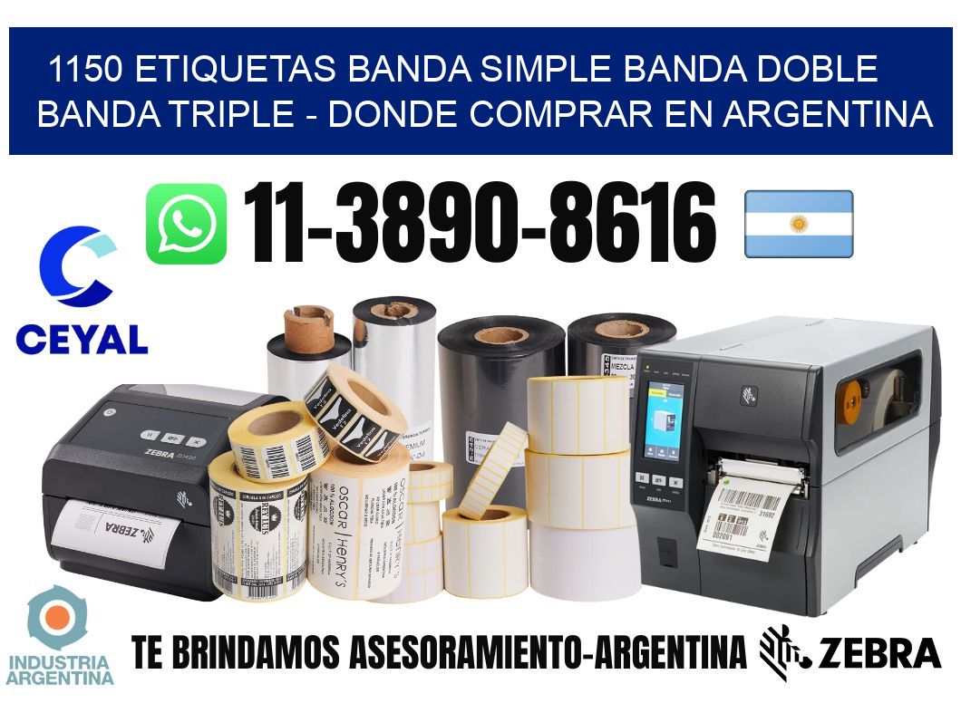 1150 etiquetas banda simple banda doble banda triple - Donde Comprar en Argentina