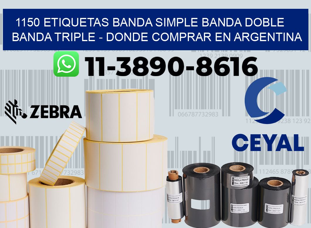 1150 etiquetas banda simple banda doble banda triple - Donde Comprar en Argentina