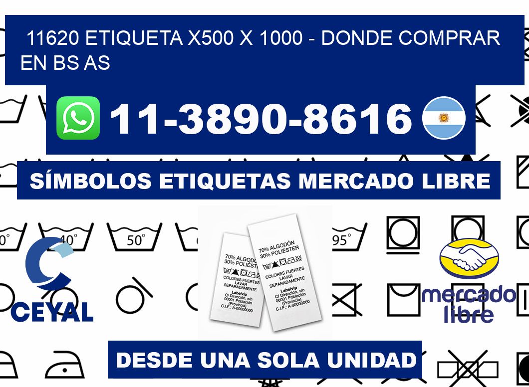 11620 etiqueta x500 x 1000 - Donde Comprar en bs as