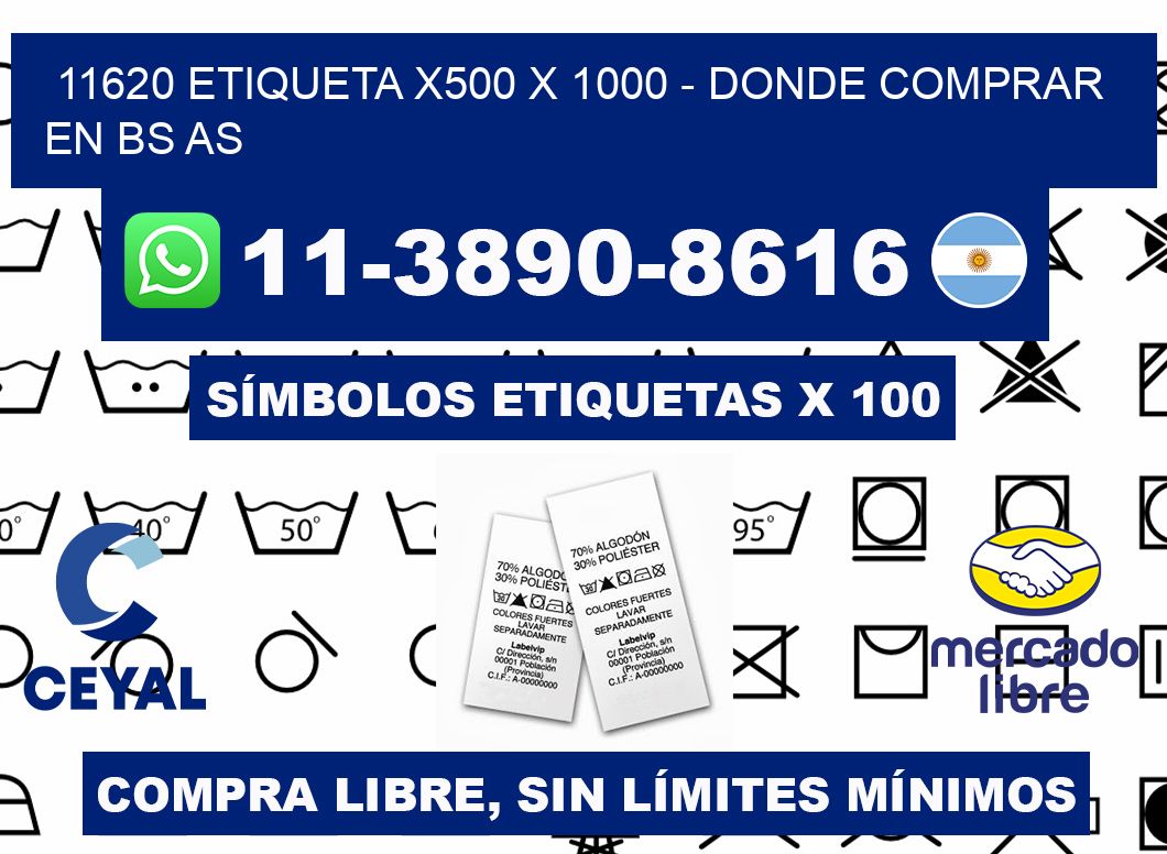 11620 etiqueta x500 x 1000 - Donde Comprar en bs as