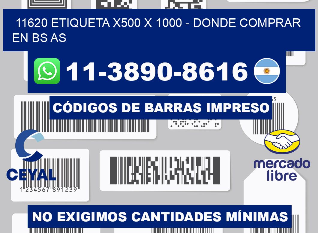 11620 etiqueta x500 x 1000 - Donde Comprar en bs as