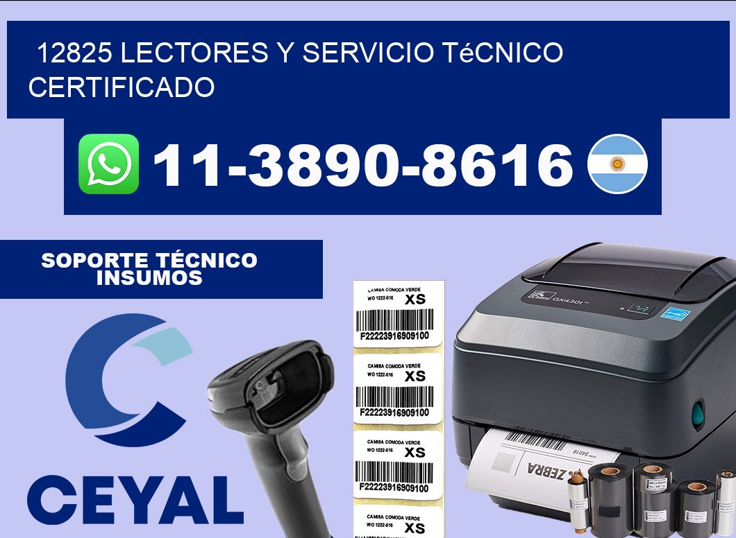 12825 Lectores y Servicio Técnico Certificado