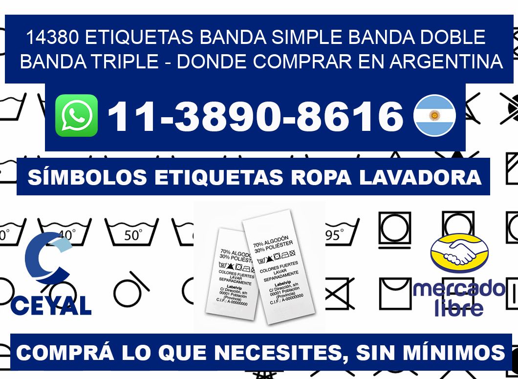 14380 etiquetas banda simple banda doble banda triple - Donde Comprar en Argentina