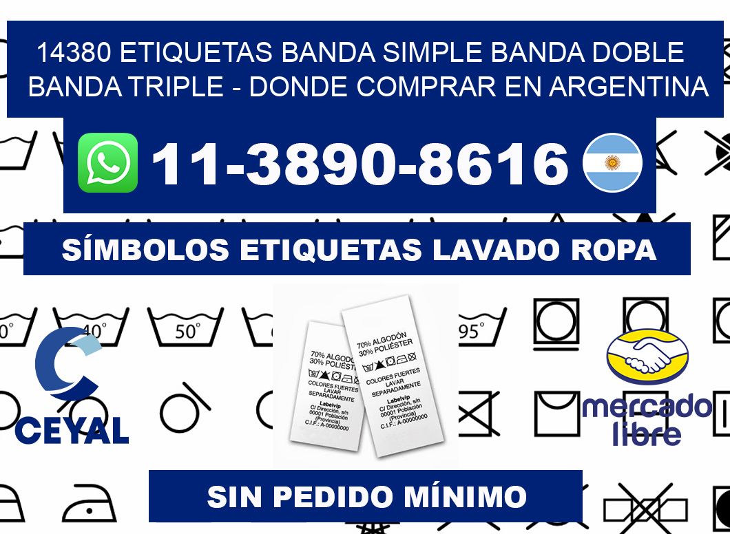 14380 etiquetas banda simple banda doble banda triple - Donde Comprar en Argentina