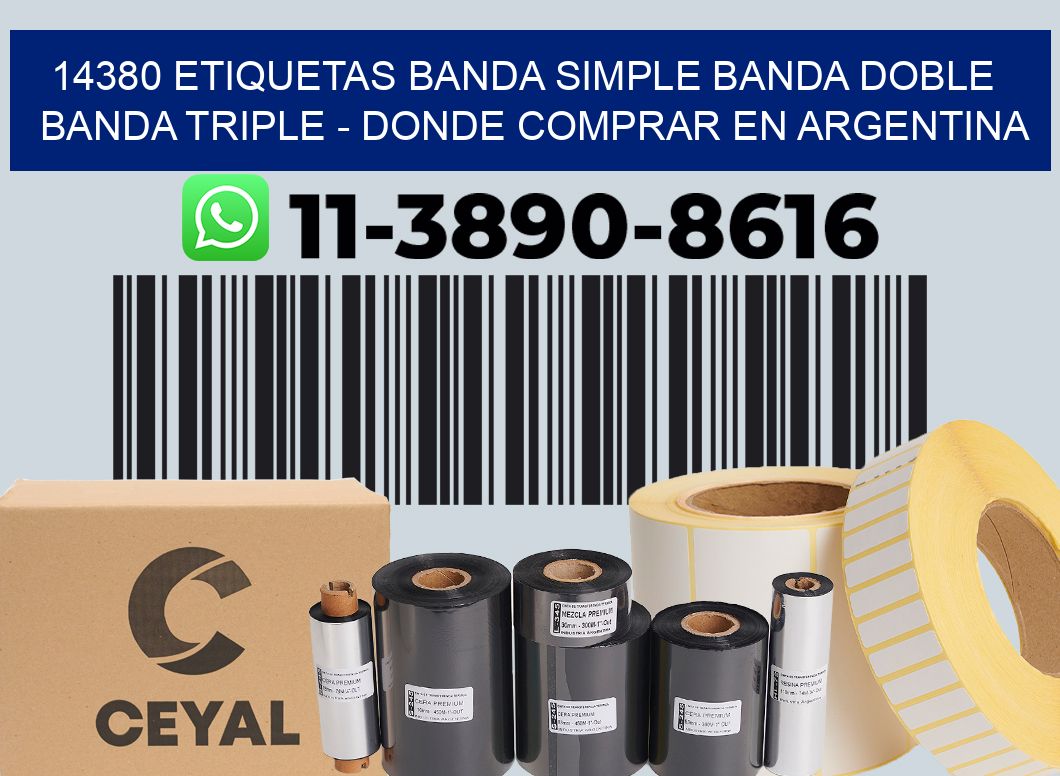 14380 etiquetas banda simple banda doble banda triple - Donde Comprar en Argentina