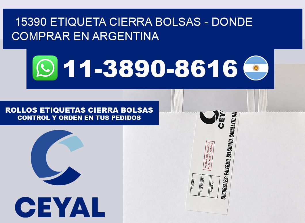 15390 etiqueta Cierra Bolsas – Donde Comprar en Argentina