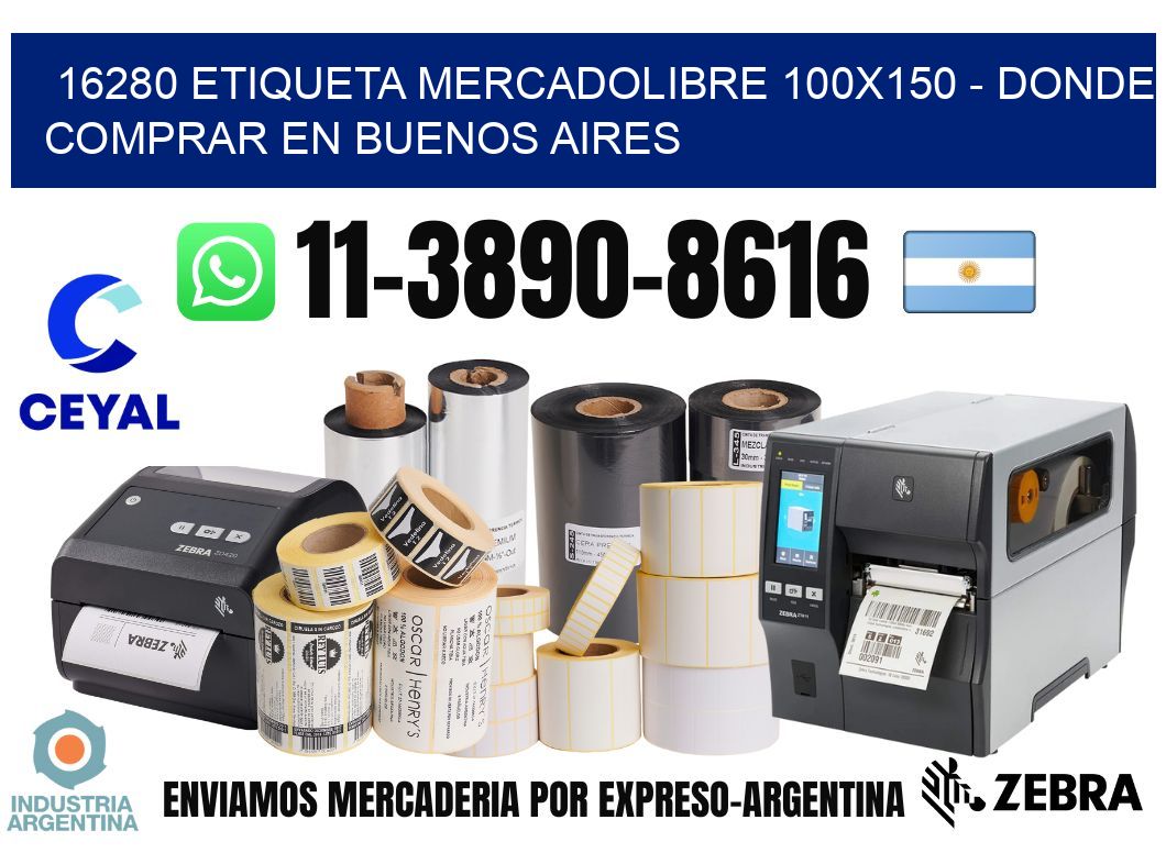 16280 etiqueta MercadoLibre 100x150 - Donde Comprar en Buenos Aires