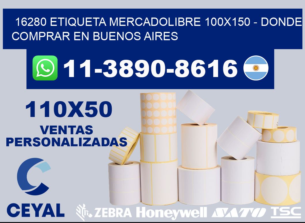 16280 etiqueta MercadoLibre 100x150 - Donde Comprar en Buenos Aires