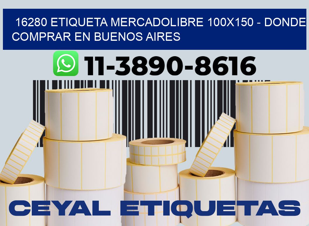 16280 etiqueta MercadoLibre 100x150 - Donde Comprar en Buenos Aires