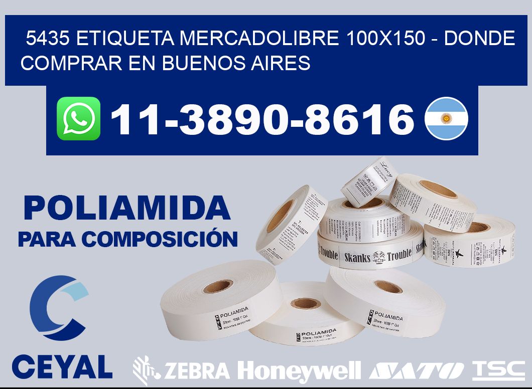 5435 etiqueta MercadoLibre 100x150 - Donde Comprar en Buenos Aires