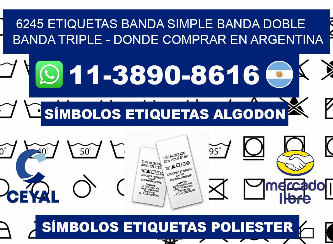 6245 etiquetas banda simple banda doble banda triple - Donde Comprar en Argentina