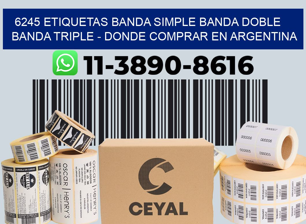6245 etiquetas banda simple banda doble banda triple - Donde Comprar en Argentina