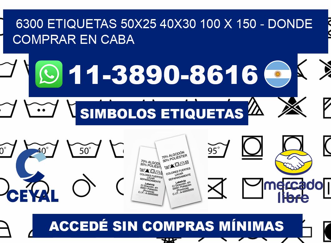 6300 etiquetas 50x25 40x30 100 x 150 - Donde Comprar en Caba