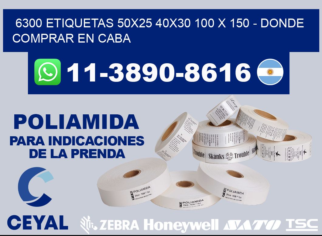 6300 etiquetas 50x25 40x30 100 x 150 - Donde Comprar en Caba