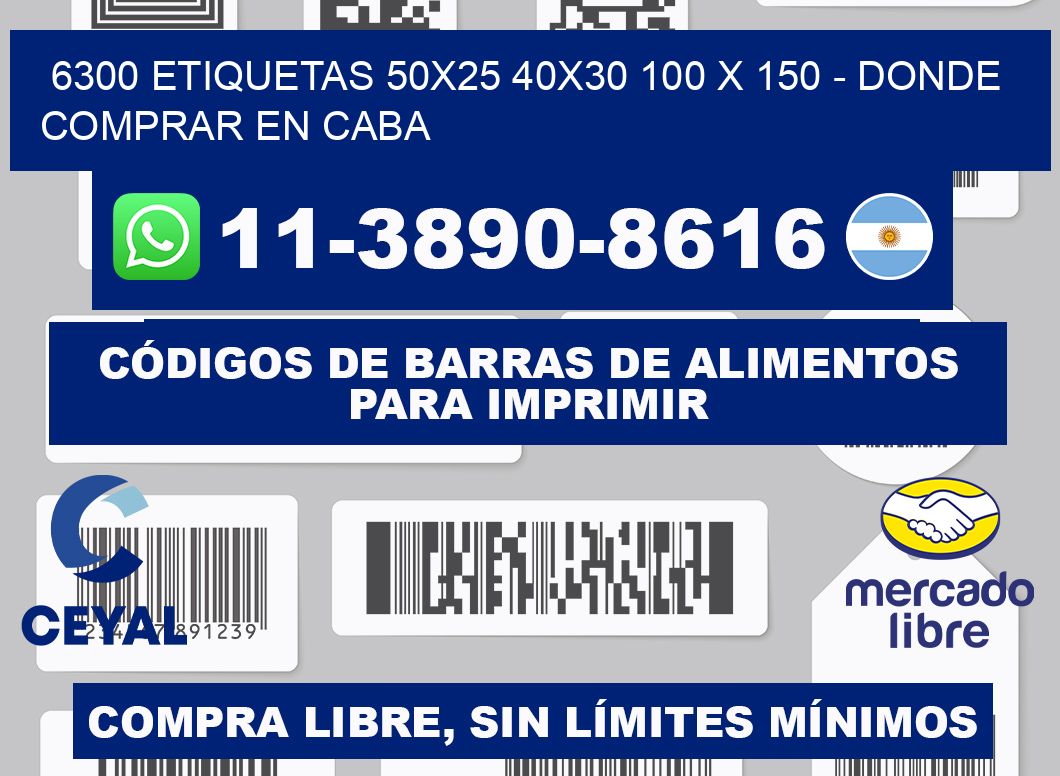 6300 etiquetas 50x25 40x30 100 x 150 - Donde Comprar en Caba
