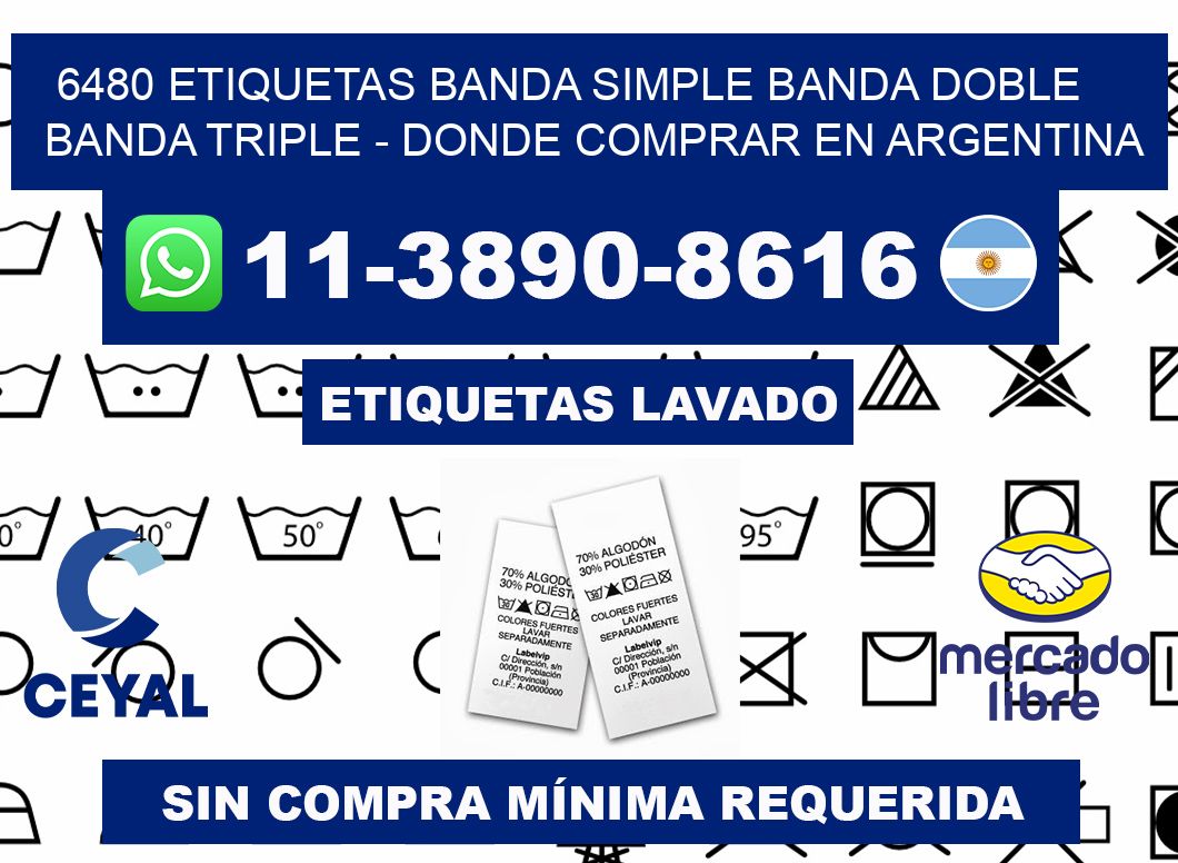 6480 etiquetas banda simple banda doble banda triple - Donde Comprar en Argentina