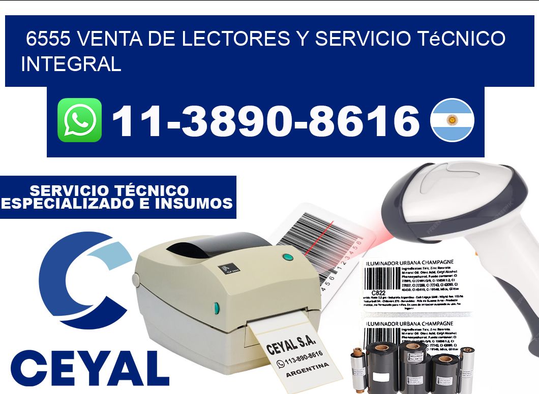 6555 Venta de Lectores y Servicio Técnico Integral
