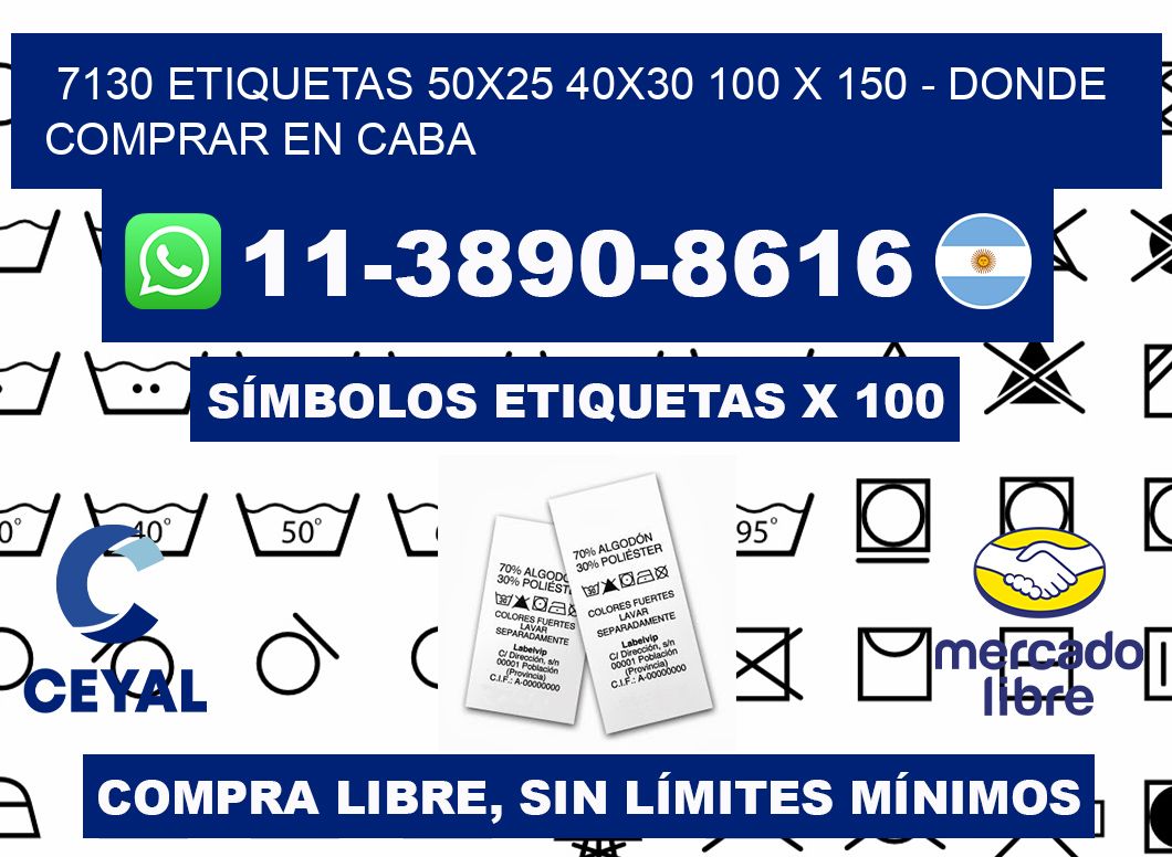 7130 etiquetas 50x25 40x30 100 x 150 - Donde Comprar en Caba