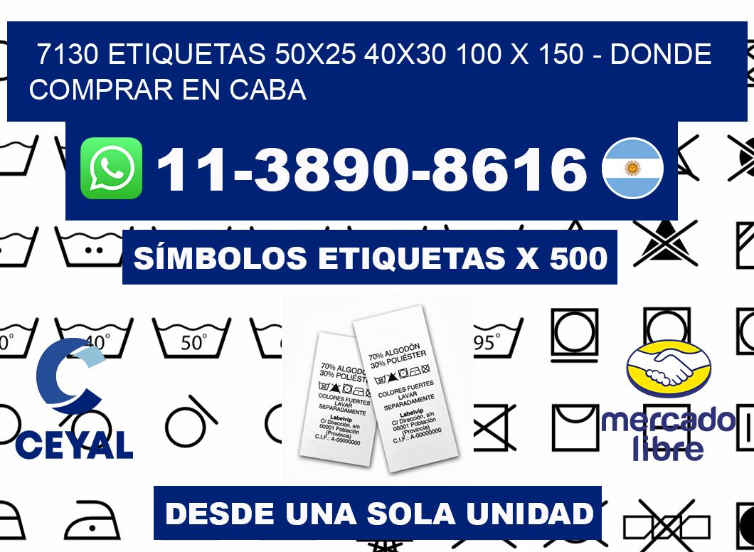 7130 etiquetas 50x25 40x30 100 x 150 - Donde Comprar en Caba