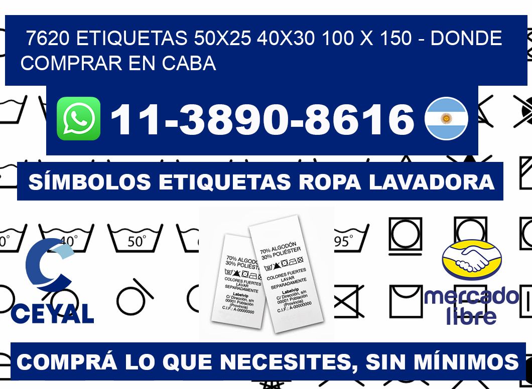 7620 etiquetas 50x25 40x30 100 x 150 - Donde Comprar en Caba
