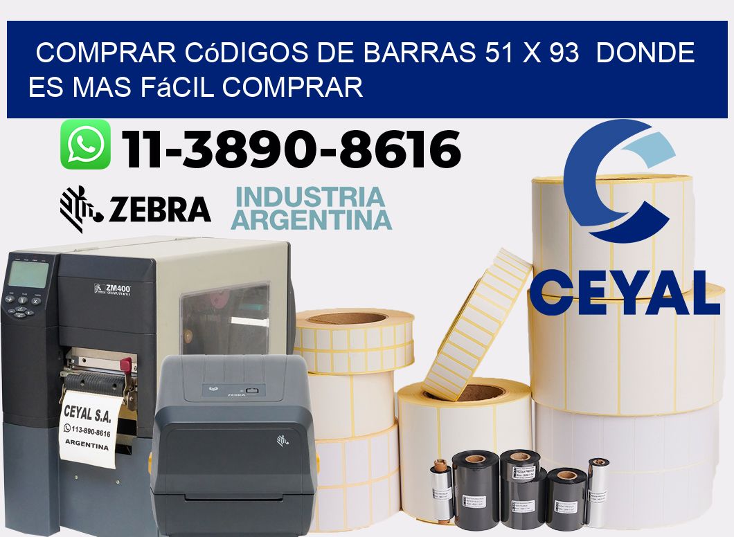 Comprar códigos de barras 51 x 93  Donde es mas fácil comprar